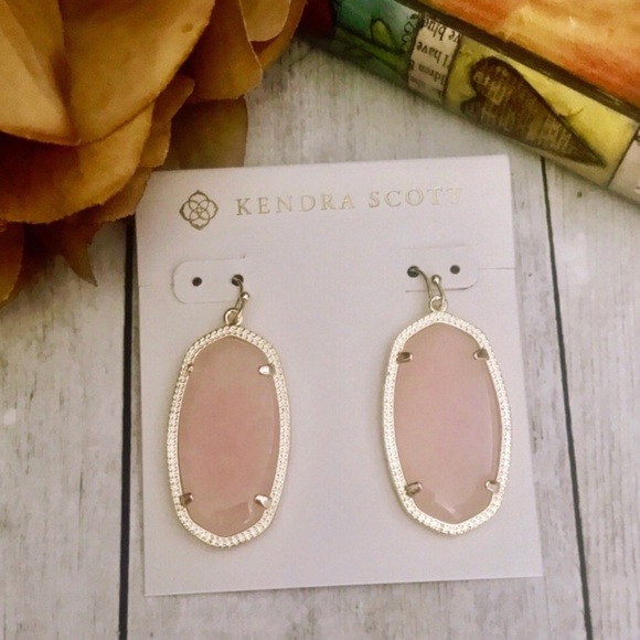 Kendra Scott • Pink Quartz Elle Earrings - Picture 5 of 6